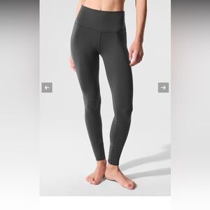 Alo Yoga High Waist Air brush Women's Gray Anthracite Leggings